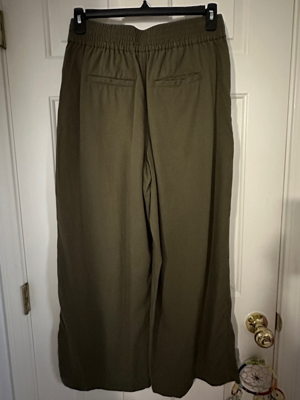 Madewell olive 🫒 wide-leg flowy pants - Picture 2 of 15